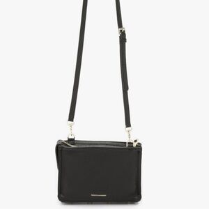 REBECCA MINKOFF Regan Black Leather Crossbody
